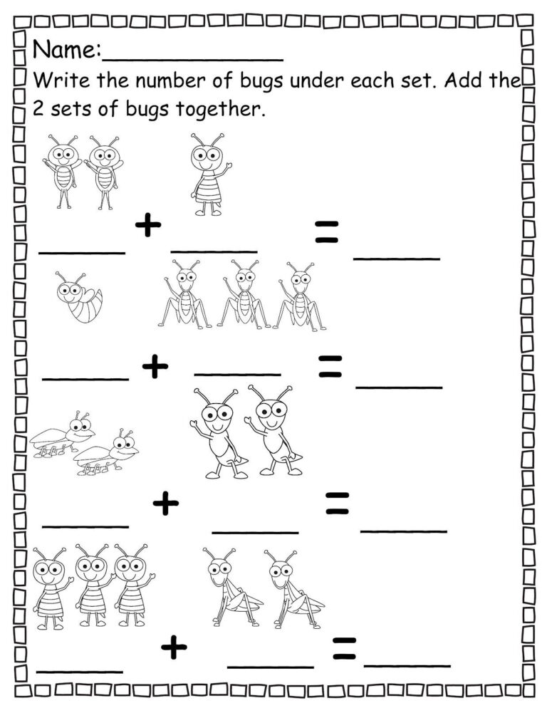 Free Printable Pre K Math Worksheets Peggy Worksheets