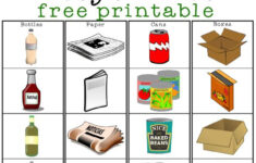 Recycling Sorting Free Printable Earth Day Activities Recycling