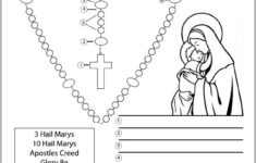 free printable rosary worksheets 1 6 Rosary Diagrams Printable Catholic Rosary Guide And Worksheets