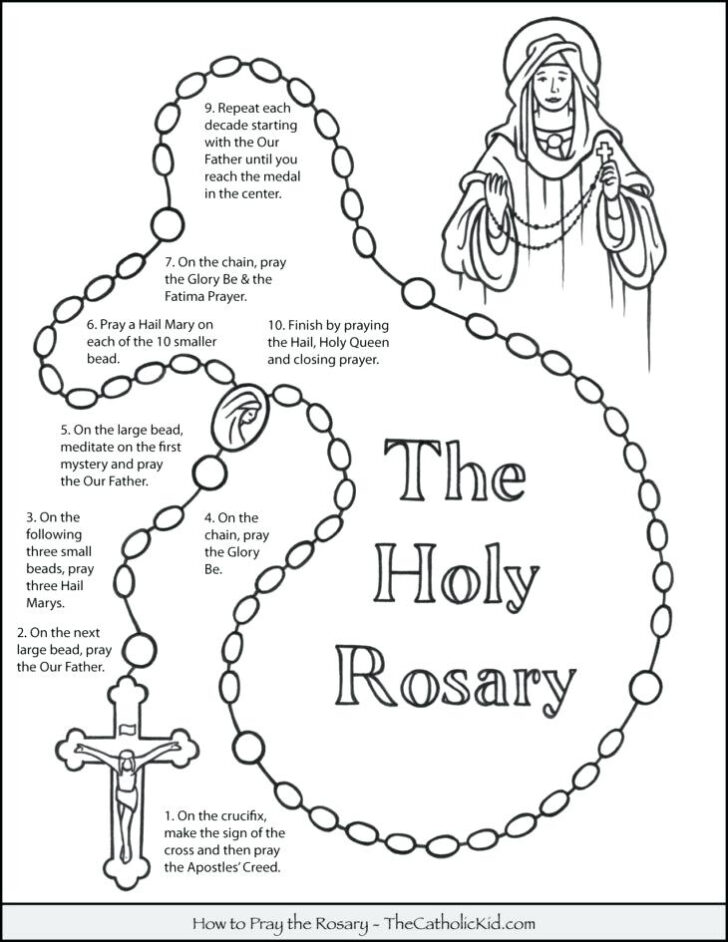 Free Printable Rosary Worksheets