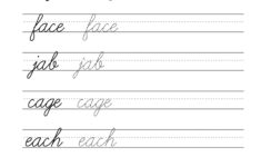 free printable script writing worksheets 1 Cursive Writing Worksheets Free Pdf November 2020