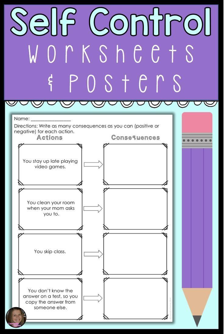 Free Printable Self Control Worksheets Peggy Worksheets