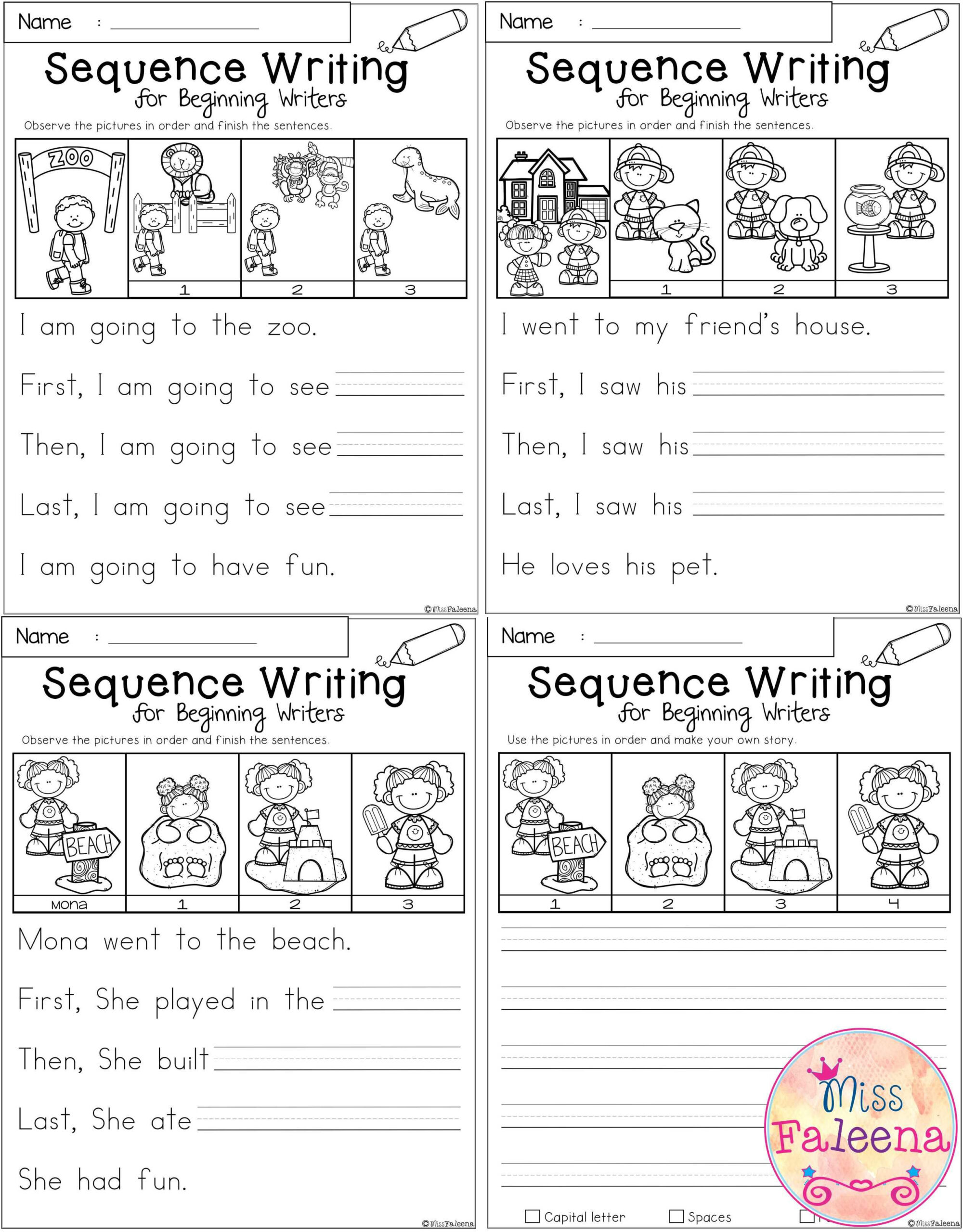 Free Printable Sequencing Worksheets For 1St Grade Forms Worksheets 