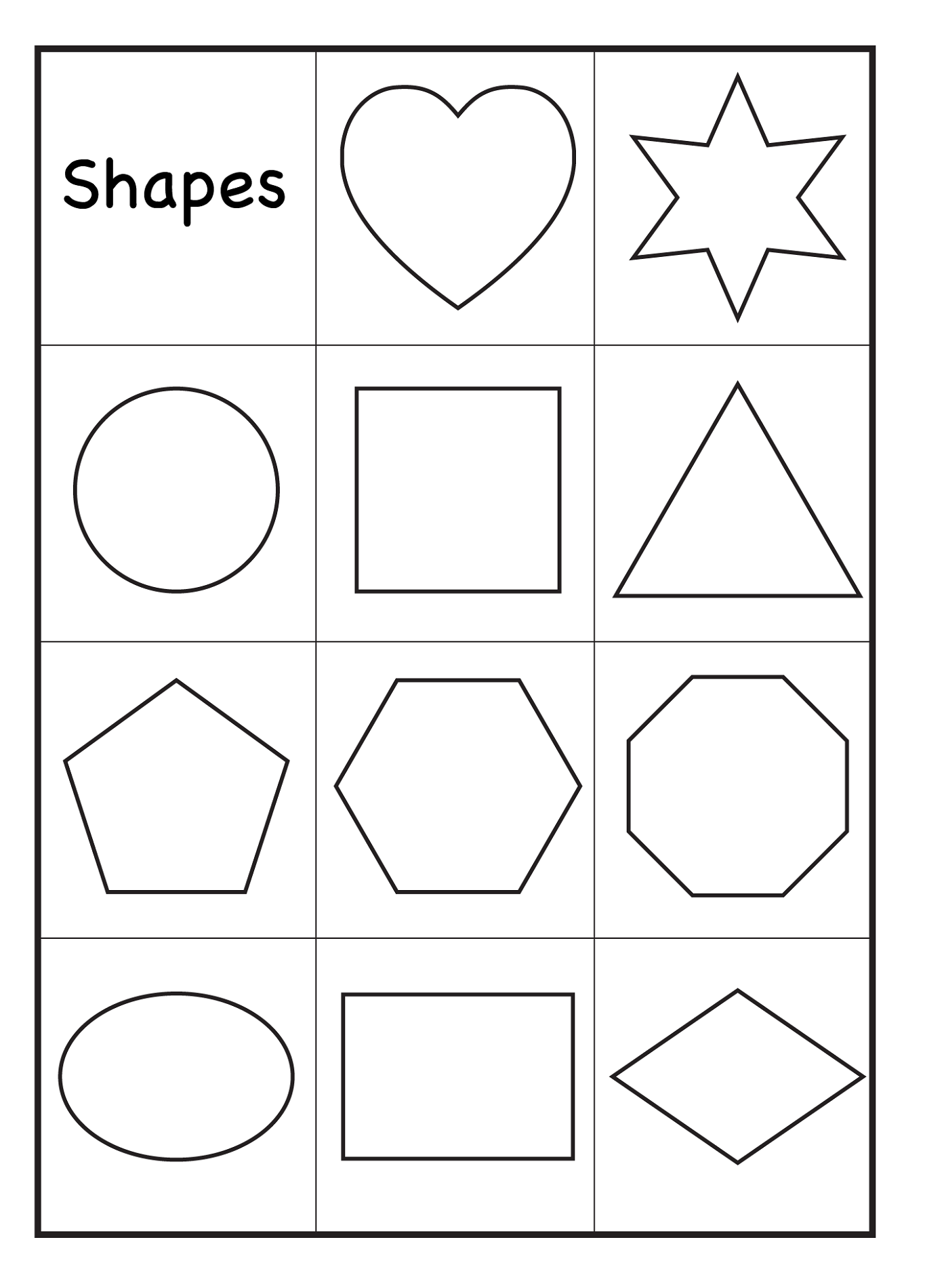 Color By Shapes Worksheets Activity Shelter