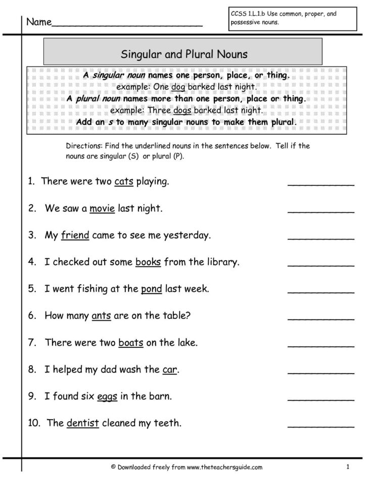 Free Printable Third Grade Grammar Worksheets Peggy Worksheets 0781