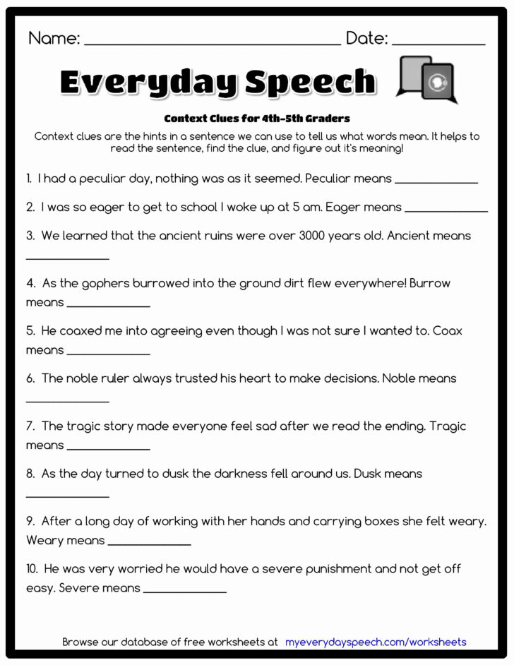 Free Printable Third Grade Grammar Worksheets