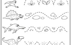 free printable tracing worksheets for preschoolers 1 Dinosaur Letters Number Tracing Worksheets TeachersMag