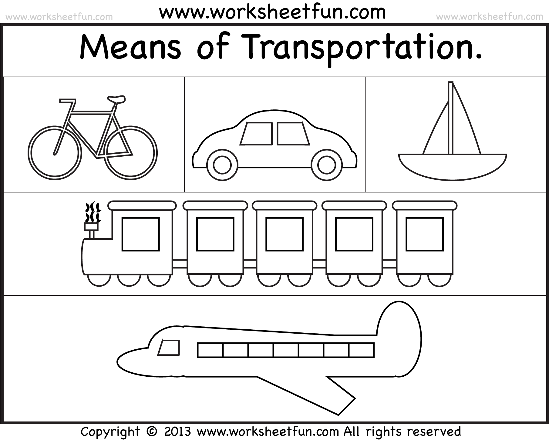 Means Of Transportation Worksheet FREE Printable Worksheets 