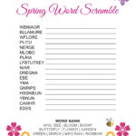 Free Printable Word Scramble Worksheets