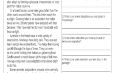 Animal Adaptations Worksheets 5th Grade Pdf 2020 2021 Fill And Sign