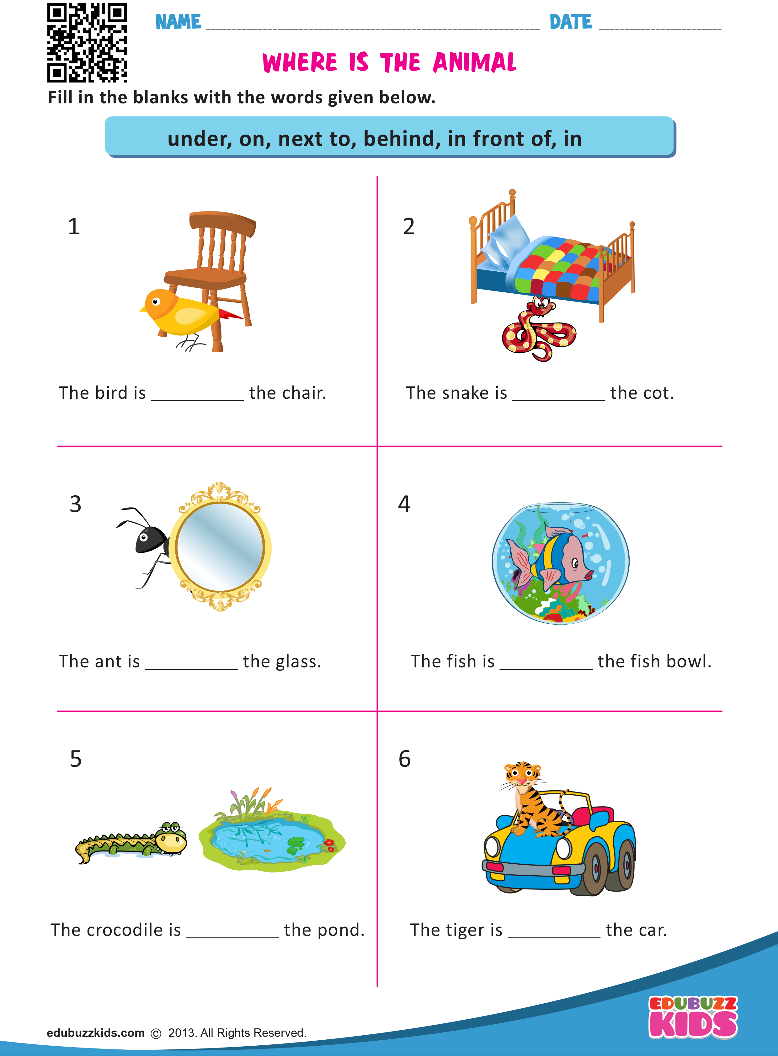 Where Is The Animal Preposition Worksheets Preposition Worksheets 