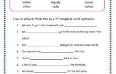 Adverbs Worksheets For Grade 5 Adverbs Worksheet Adverbs English