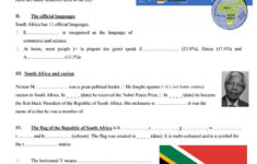 free printable worksheets on africa 1 General Facts About South Africa Worksheet Free ESL Printable