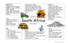 free printable worksheets on africa Mind Map South Africa Worksheet Free ESL Printable Worksheets Made By
