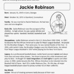 Free Printable Worksheets On Jackie Robinson