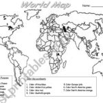 Free Printable World Map Worksheets