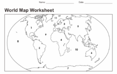 free printable world map worksheets 5 Best World Map Printable Worksheet Printablee