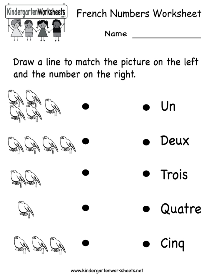 French Numbers 1 20 Printable Worksheets