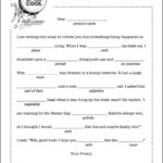 Funny Mad Libs Printable Worksheets