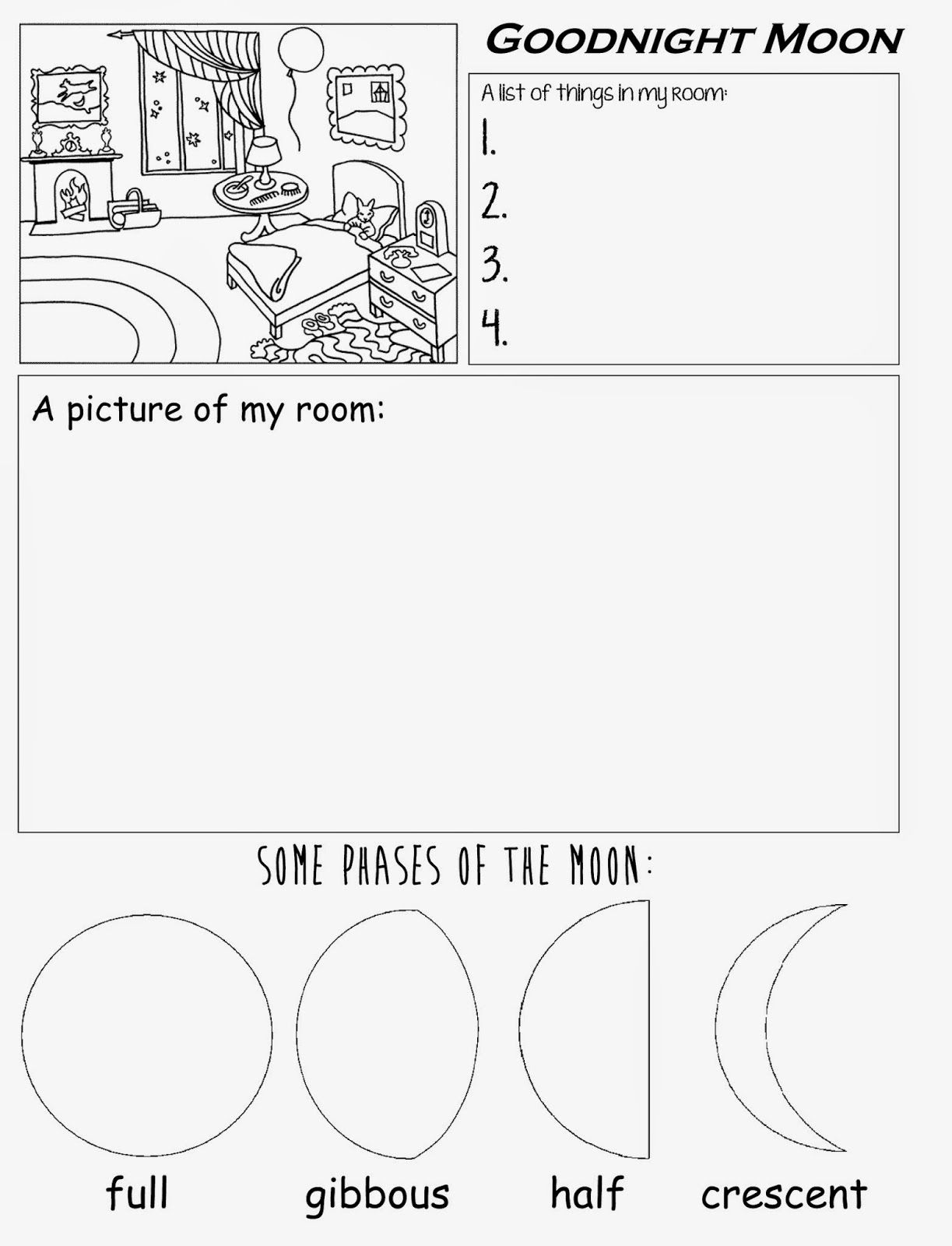 Good Night Moon Worksheet Good Night Moon Math Worksheets 