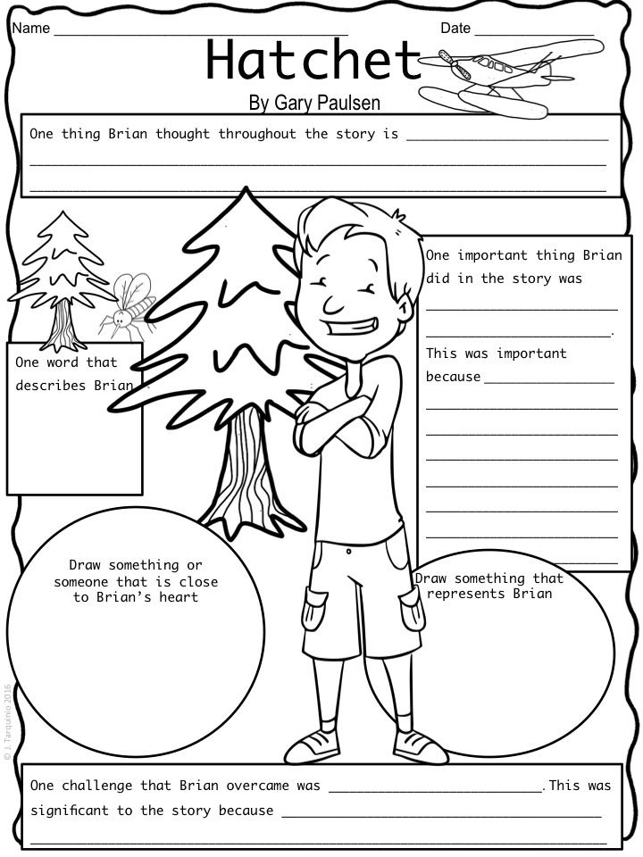 Hatchet Worksheets Printable