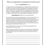 Holocaust Printable Worksheets