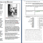 Holocaust Printable Worksheets