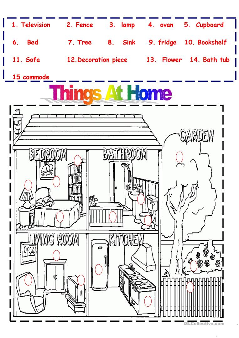 Things At Home Worksheet Free ESL Printable Worksheets Made By Teachers