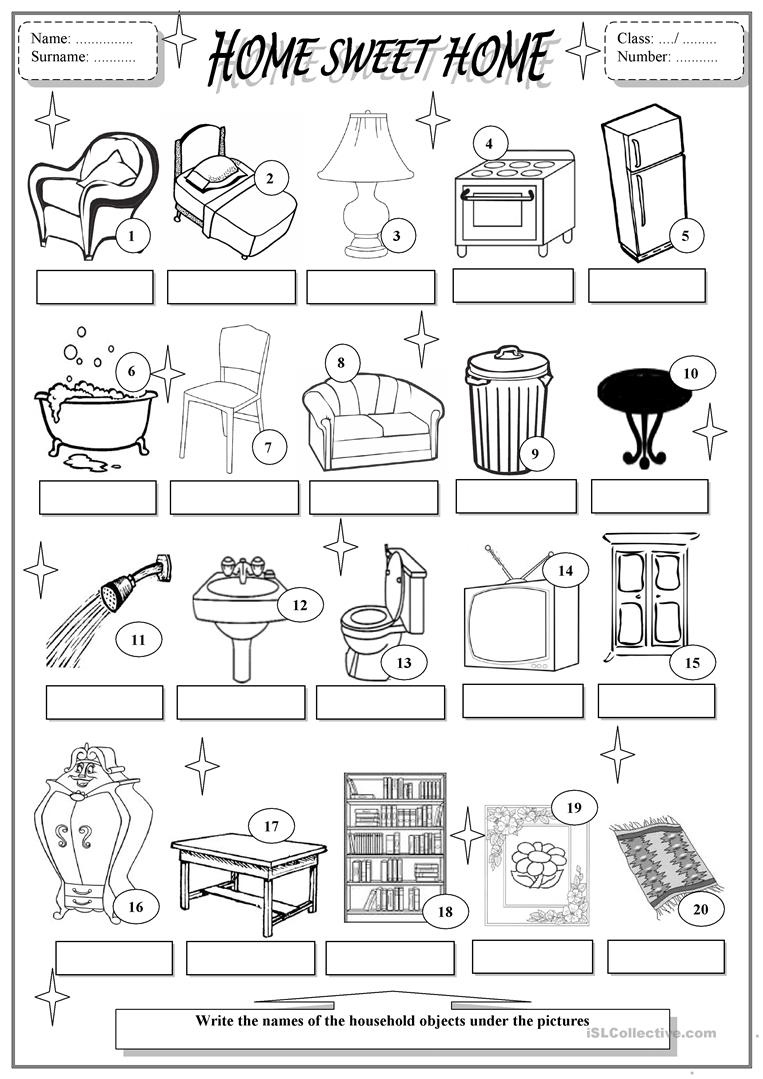 Home Sweet Home Worksheet Free ESL Printable Worksheets Made By Teachers