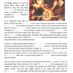 Hunger Games Free Printable Worksheets