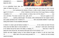 hunger games free printable worksheets 1 Design An Arena Math Scale Drawing Project Math Explorations