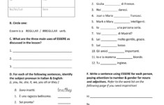 Pin On Italian Worksheets