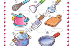Kitchen Utensils ESL Worksheet By Kannikarc2002