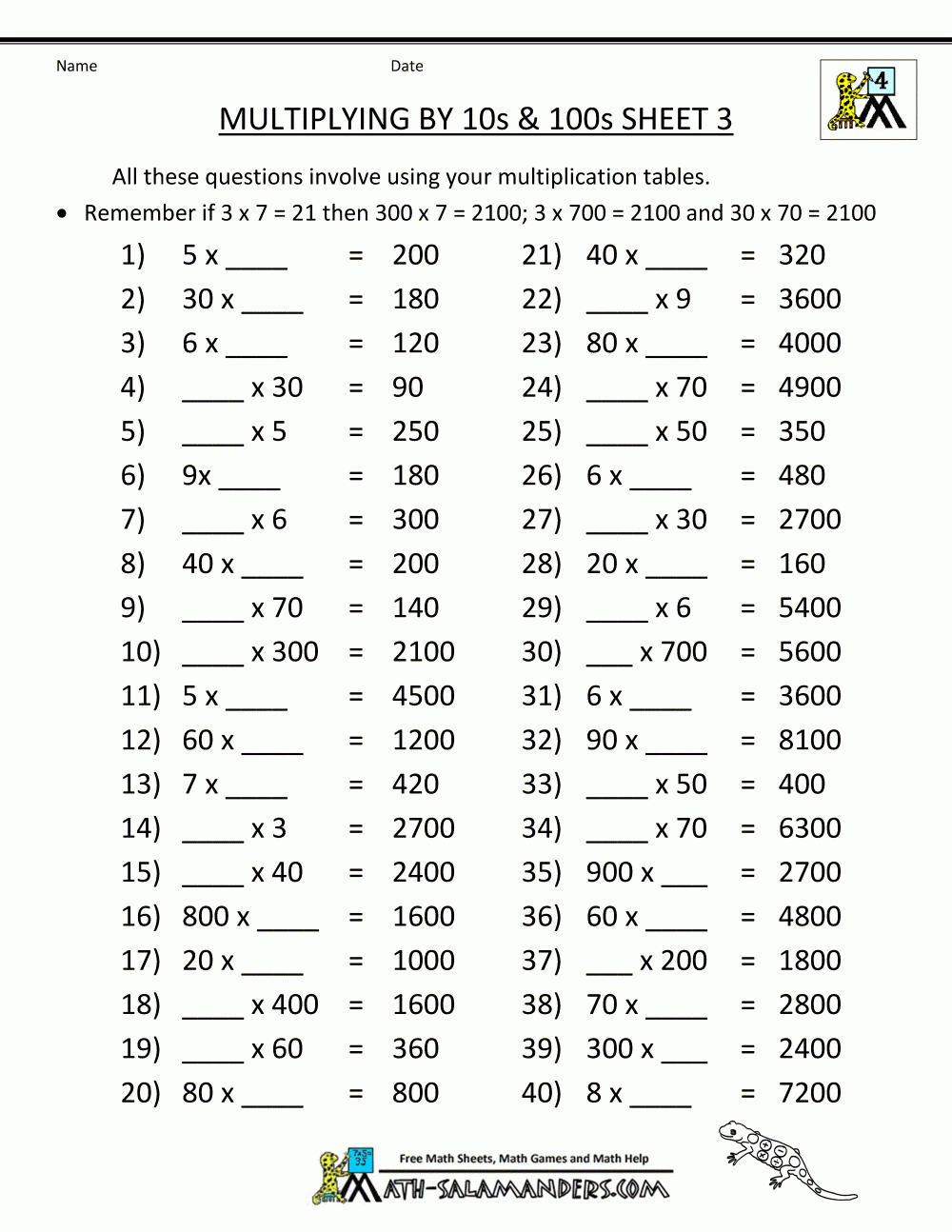 Printable Multiplication Games Ks2 PrintableMultiplication