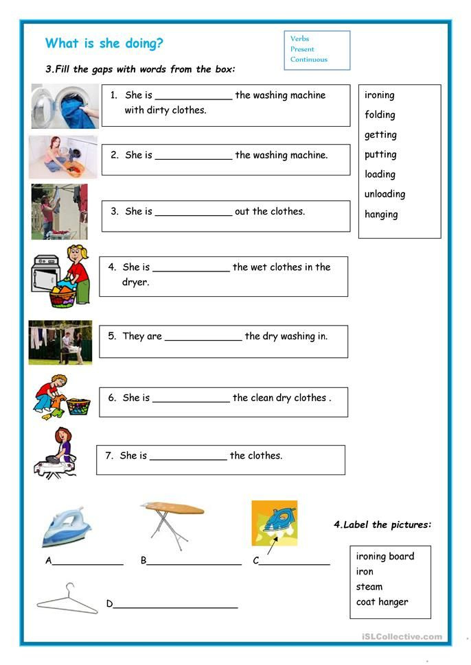 Laundry English ESL Worksheets For Distance Learning And Physical 