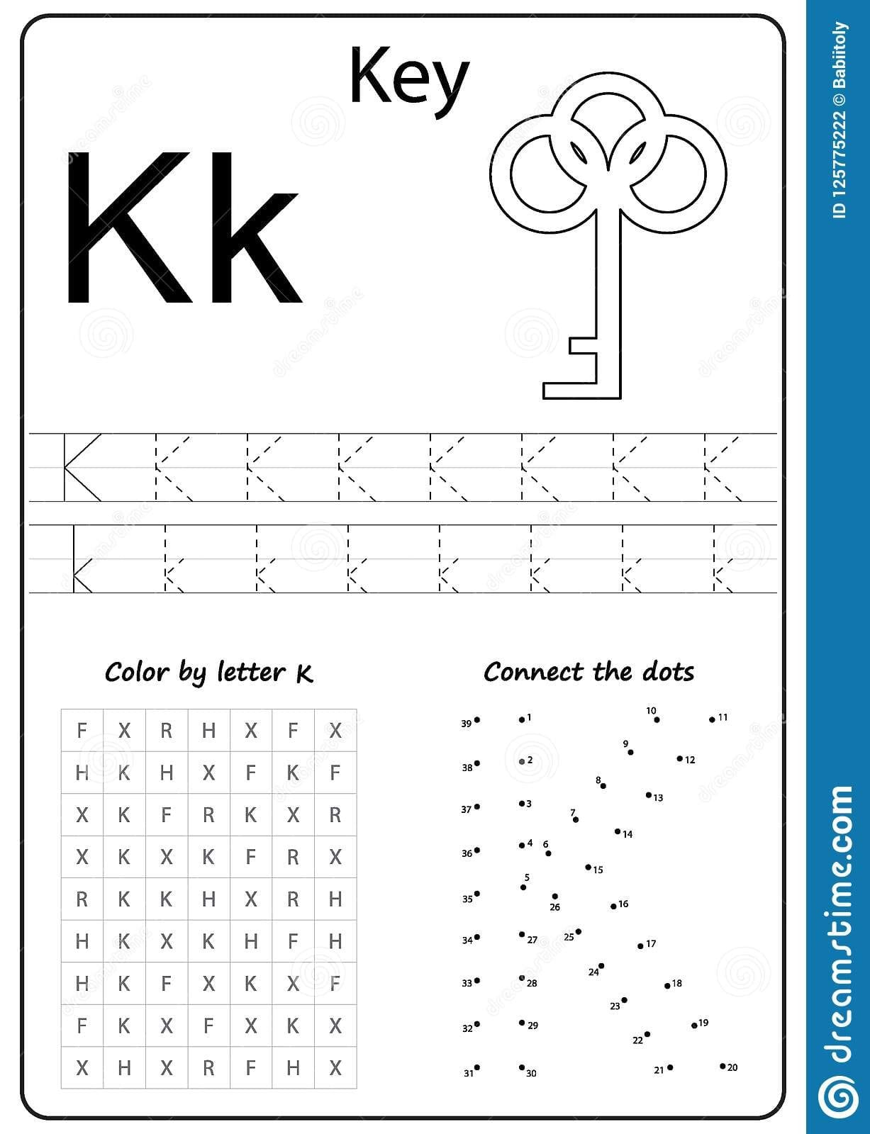 Letter K Worksheets For Kindergarten Db excel