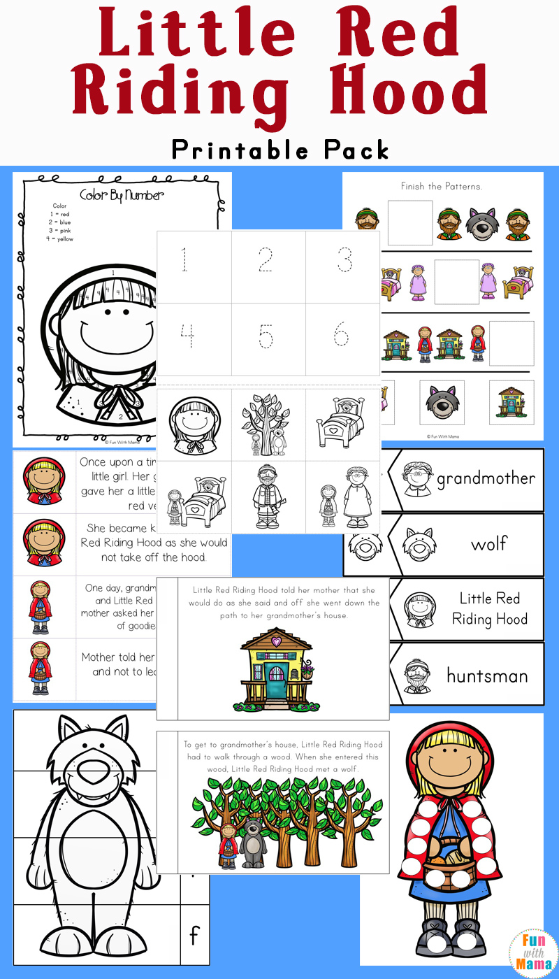 Little Red Riding Hood Worksheets Printable Peggy Worksheets