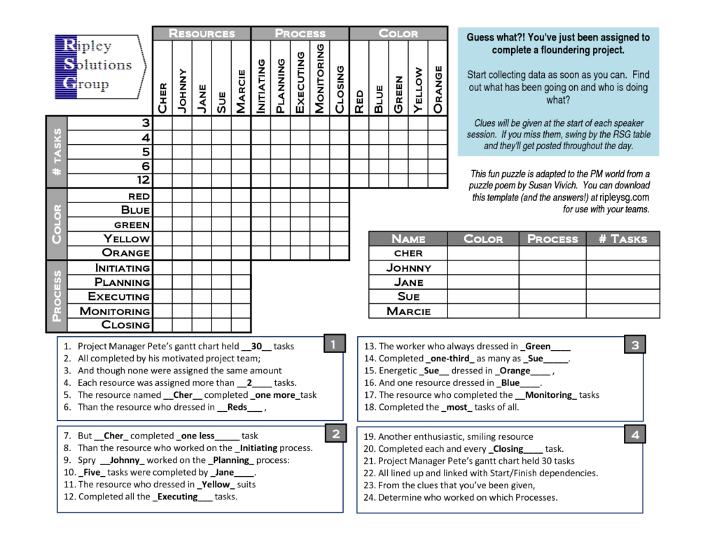 Logic Puzzles Printable Worksheets | Peggy Worksheets