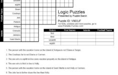 Printable Logic Puzzles Grade 6 Printable Crossword Puzzles