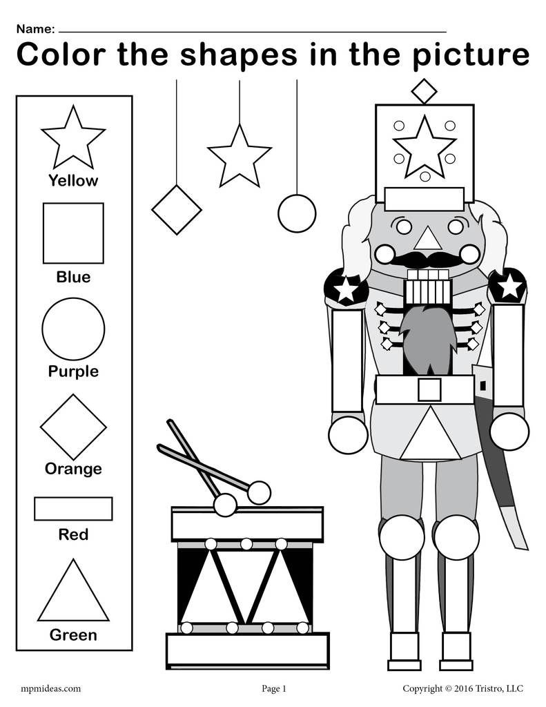 Nutcracker Print And Color Puppets Printables For Kids Free Word 