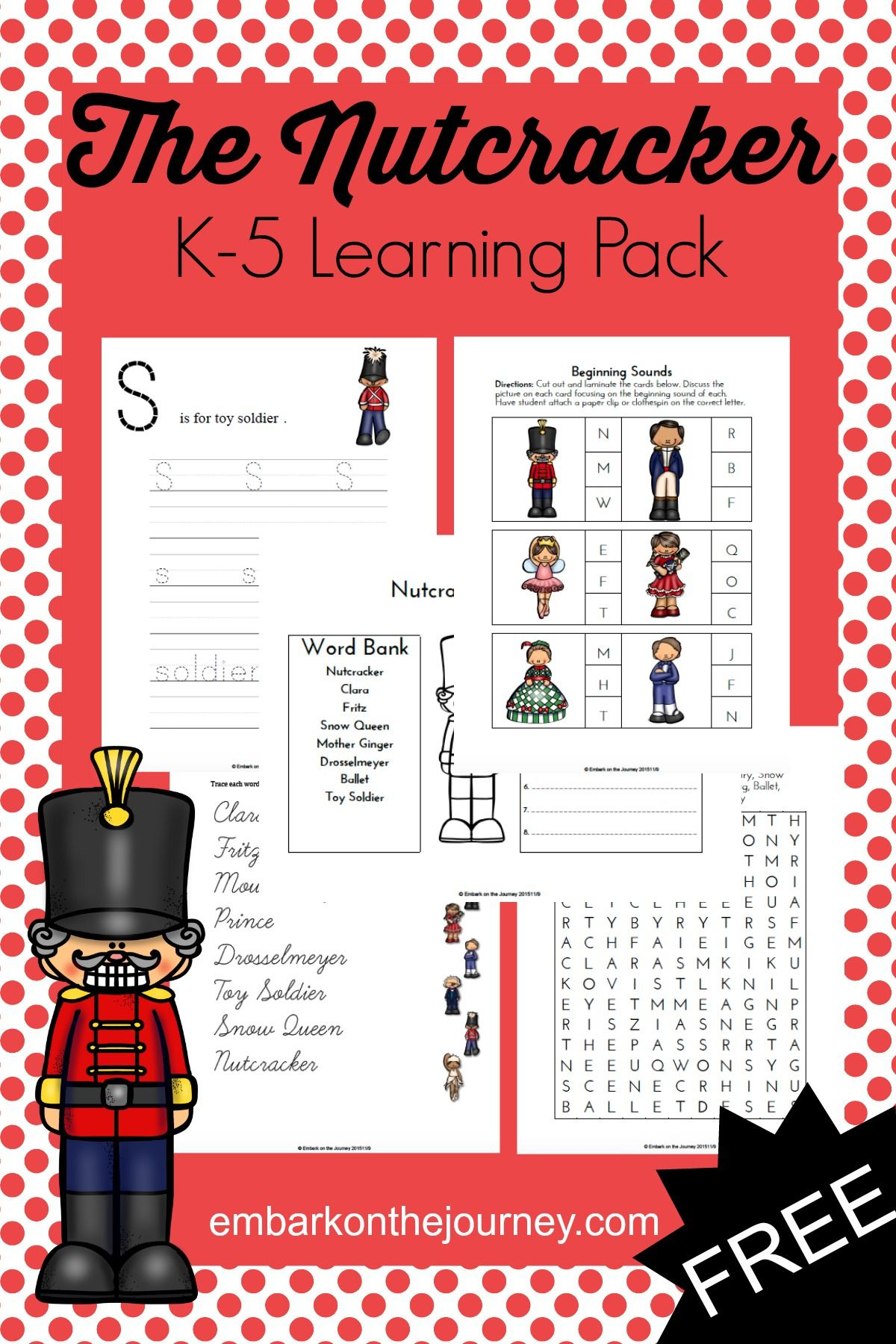 Nutcracker Worksheets Printable | Peggy Worksheets