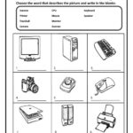Parts Of A Computer Worksheet Printable