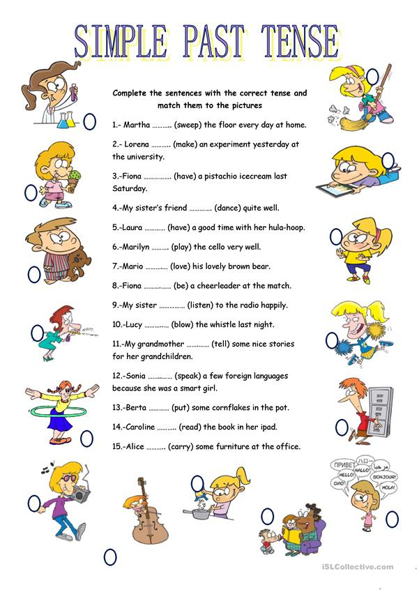 Past Simple Past Continuous Printable Worksheets Peggy Worksheets