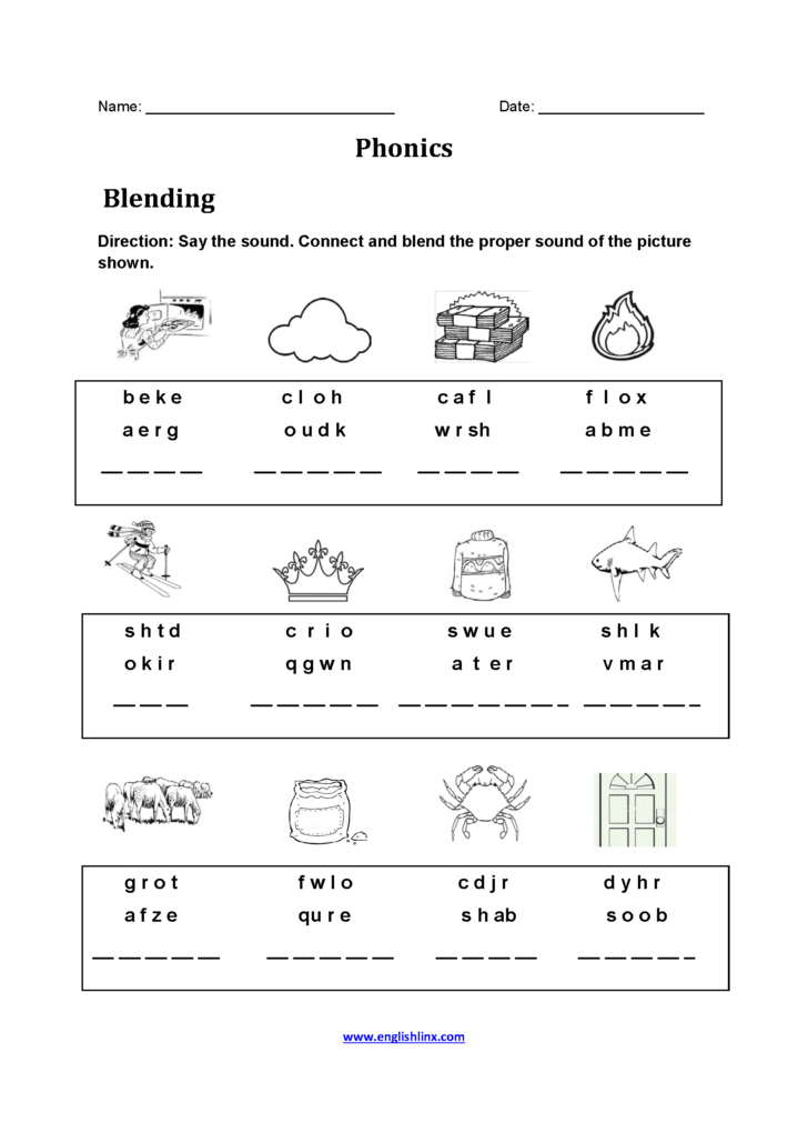 Phonics Worksheets For Adults Printable