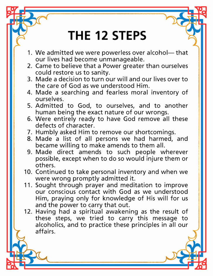 Printable Aa Step 4 Worksheets Peggy Worksheets