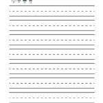 Printable Blank Handwriting Worksheets