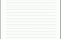 Blank Lined Paper Handwriting Practice Worksheet Student Handouts