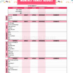 Printable Budget Binder Worksheets