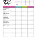 Printable Budget Binder Worksheets