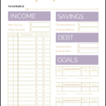 Printable Budget Binder Worksheets